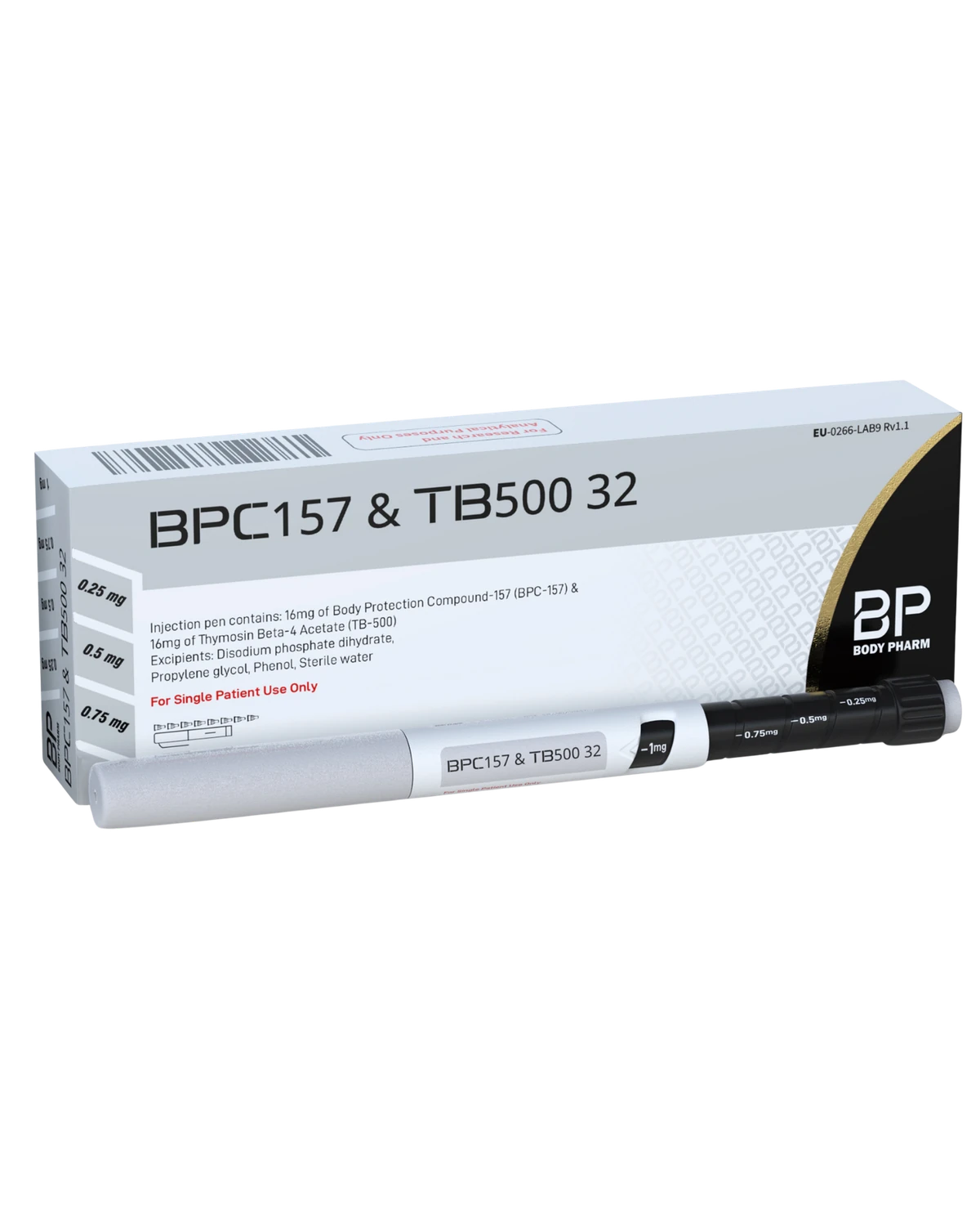 BPC157 & TB500 32 Pen cartridge